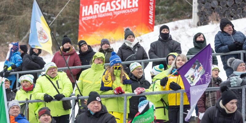 photographer: FIL / Michael Kristen // 12.01.2025 / 5. FIL Eberspächer Luge World Cup, SachsenEnergie Ice Track Altenberg, Sachsen (GER), WC Germany, Women’s Singles, picture: spectators, fans