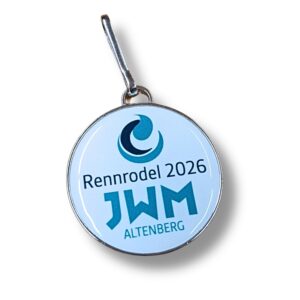 Reißverschluss- oder Schlüsselanhänger JWM Rodeln 2026